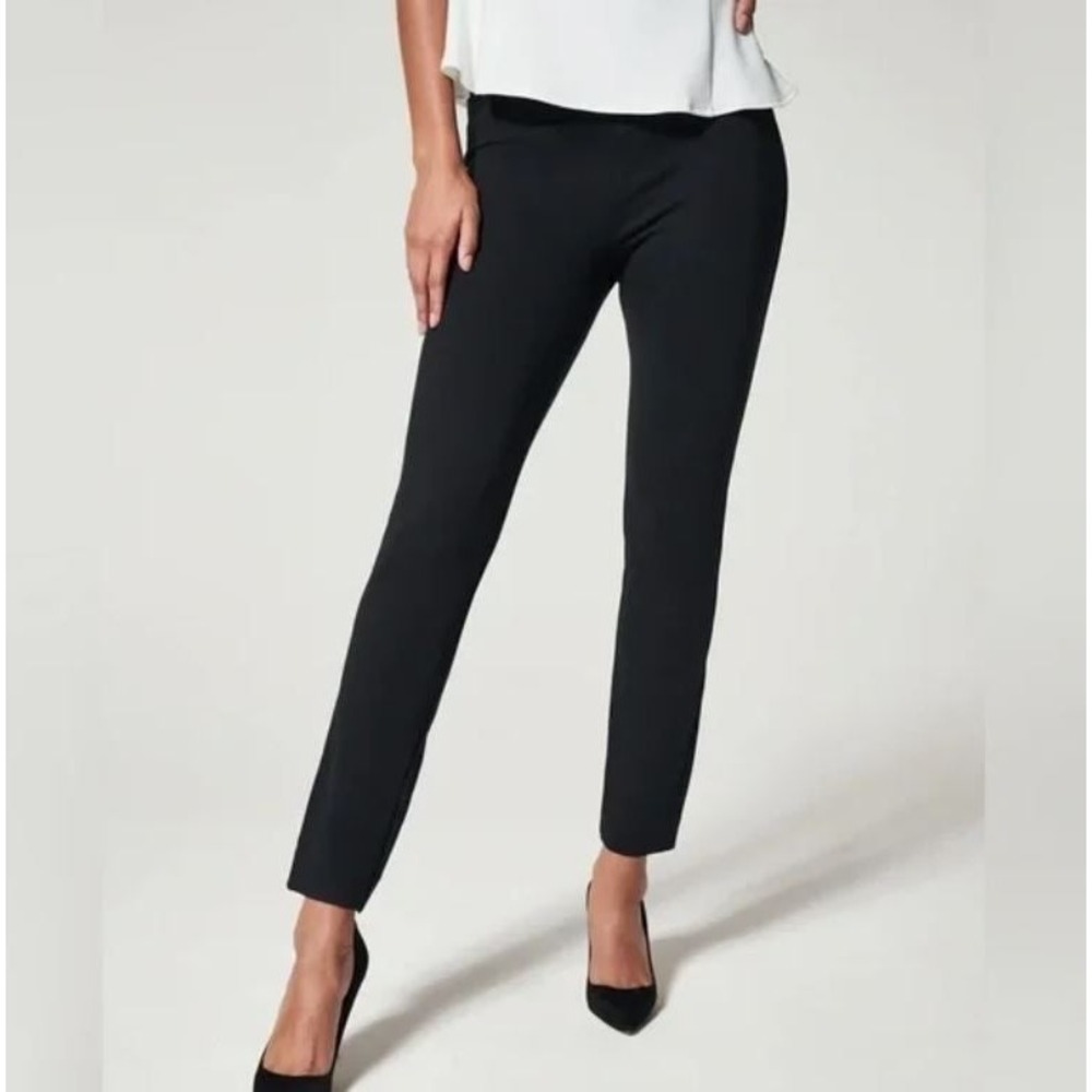 SPANX The Perfect Pant Ankle Back Seam Slim Fit Pull On Slimming Black 20251 L‎